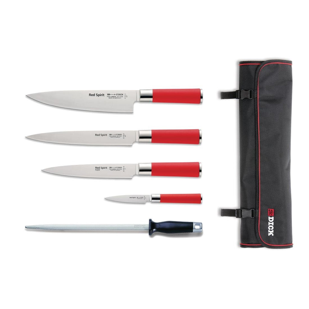 Dick Red Spirit 5 Piece Knife Set with Wallet S902