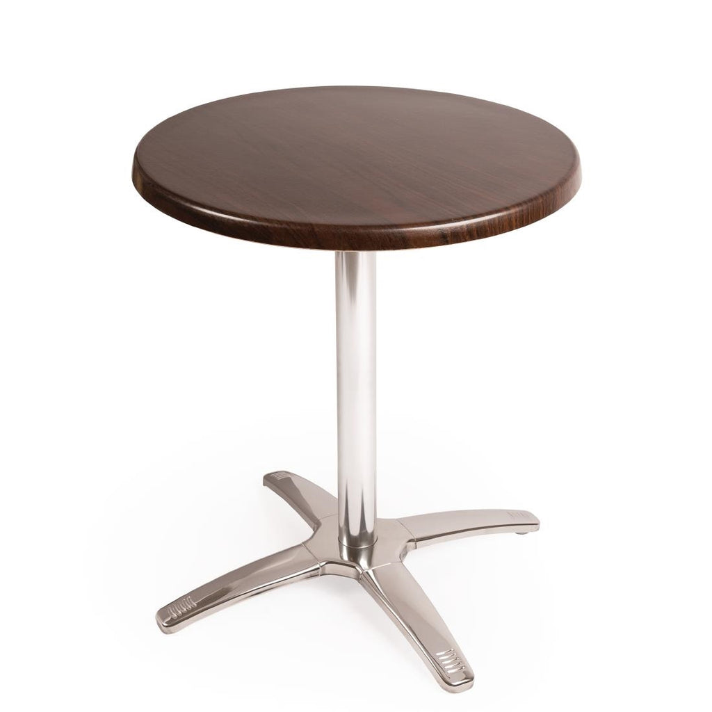 Special Offer Bolero Round Dark Brown Table Top and Base Combo SA223