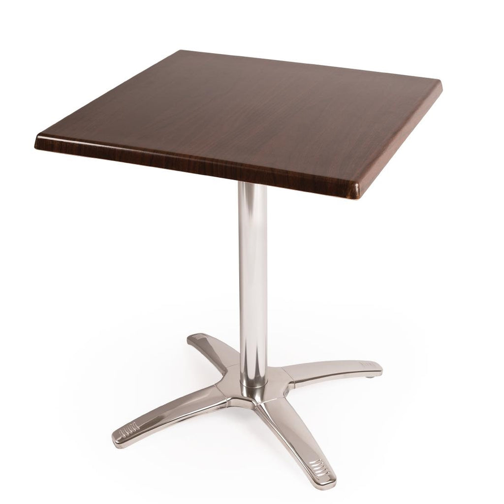 Special Offer Bolero Square Dark Brown Table Top and Base Combo SA225