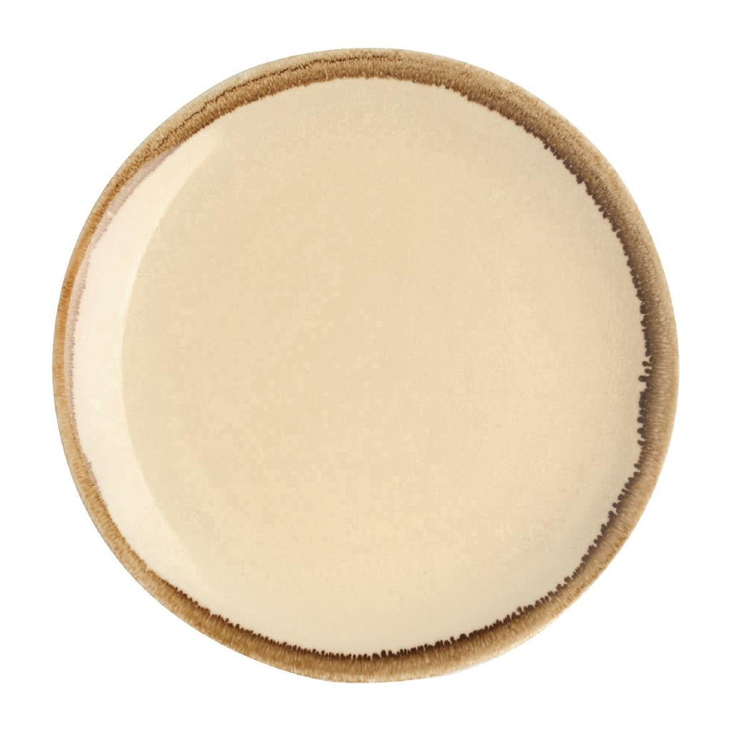 Olympia Kiln Round Coupe Plate Sandstone 230mm (Pack of 6) SA284