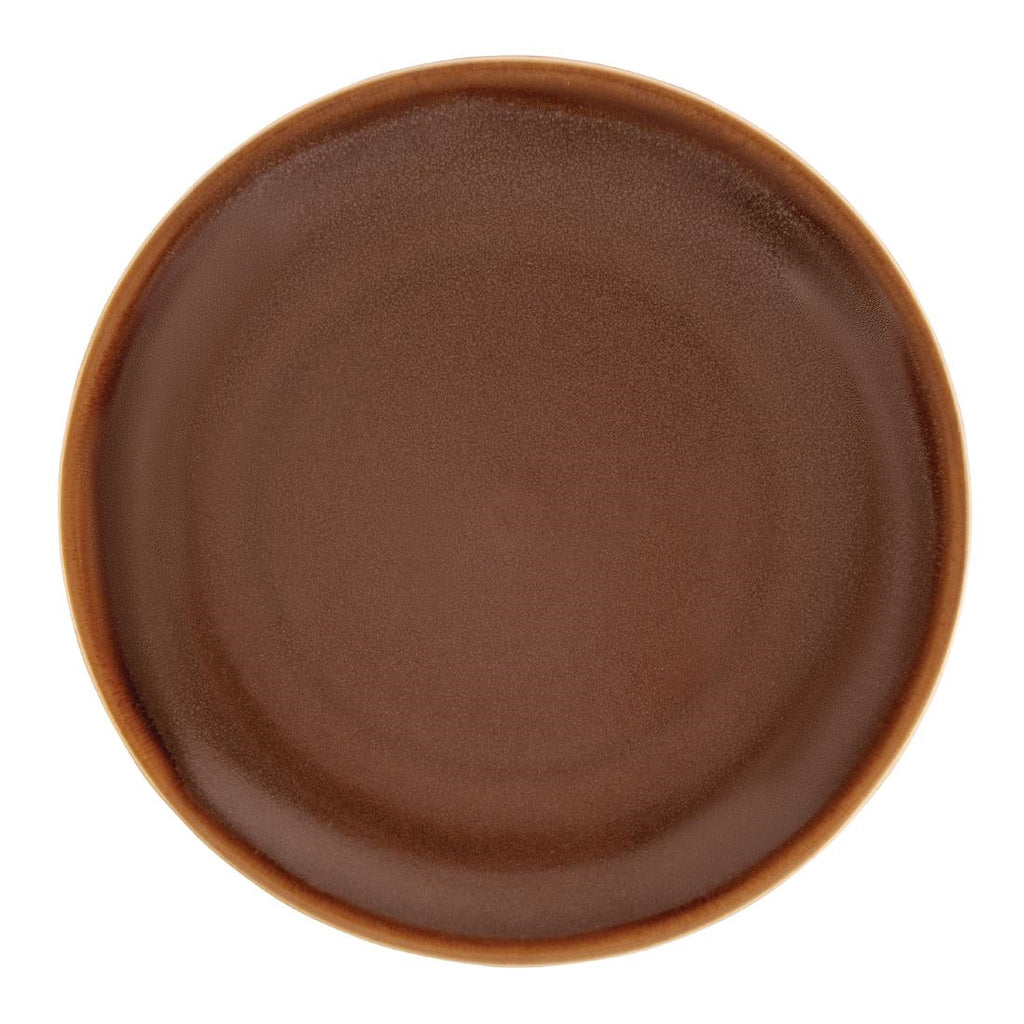Olympia Kiln Round Coupe Plate Bark 230mm (Pack of 6) SA285