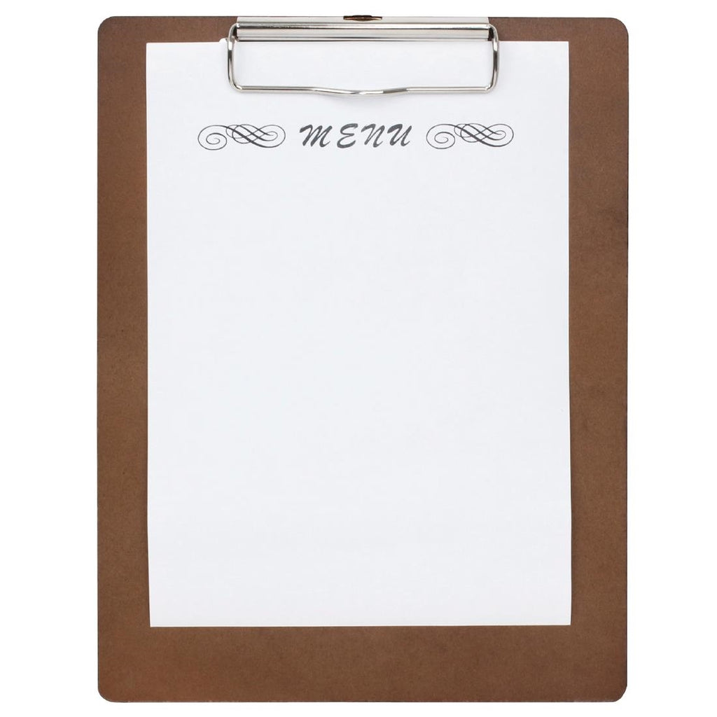 Special Offer Wooden Menu Presentation Clipboard A4 (Pack of 10) SA370