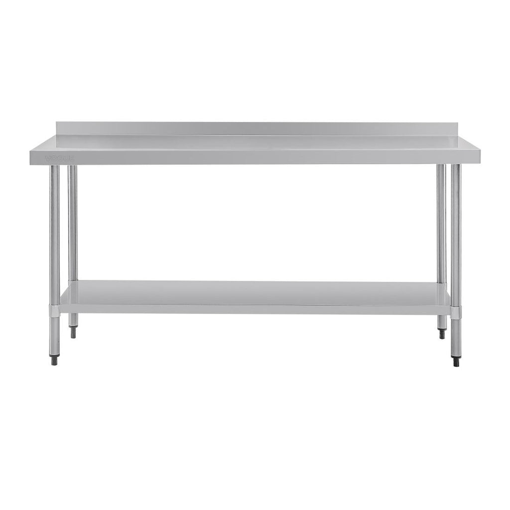 Vogue Stainless Steel Prep Table with Upstand 1800mm T383
