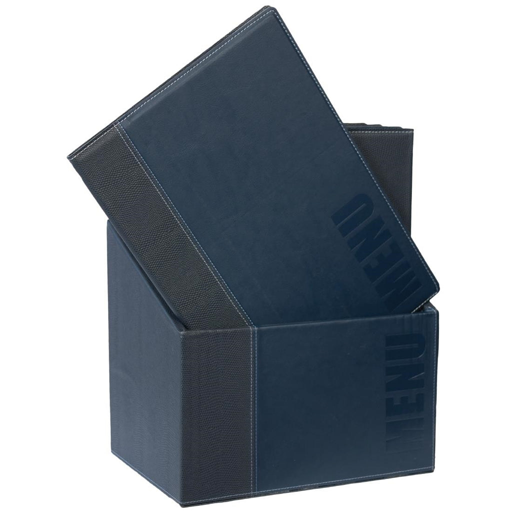 Securit Contemporary Menu Covers and Storage Box A4 Blue (Pack of 20) U270