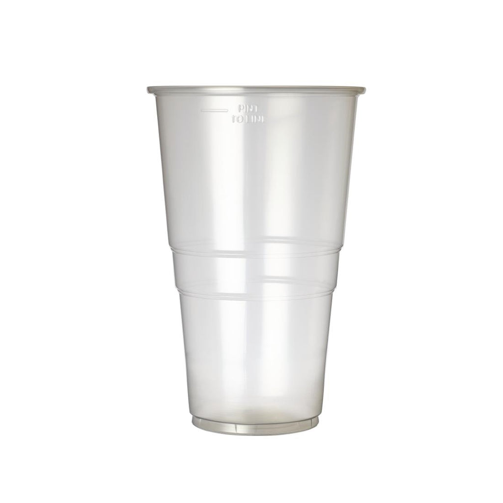 eGreen Flexy-Glass Recyclable Pint To Line CE Marked 568ml / 20oz (Pack of 1000) U384