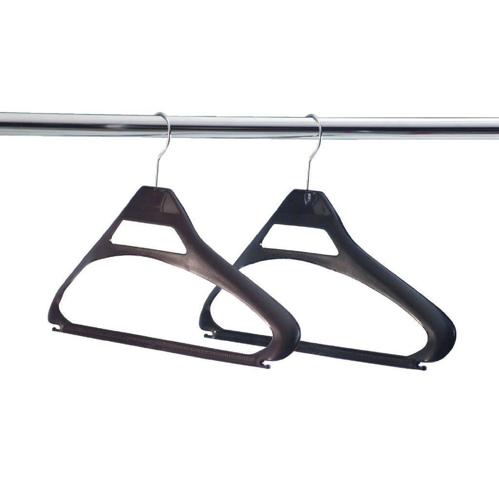 Black Polypropylene Hangers (Pack of 100) U599