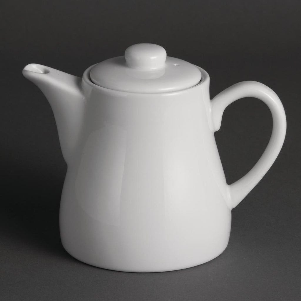 Olympia Whiteware Teapots 483ml (Pack of 4) U822