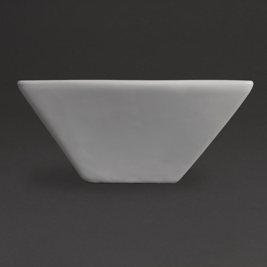 Olympia Whiteware Square Bowls 170mm (Pack of 12) U829