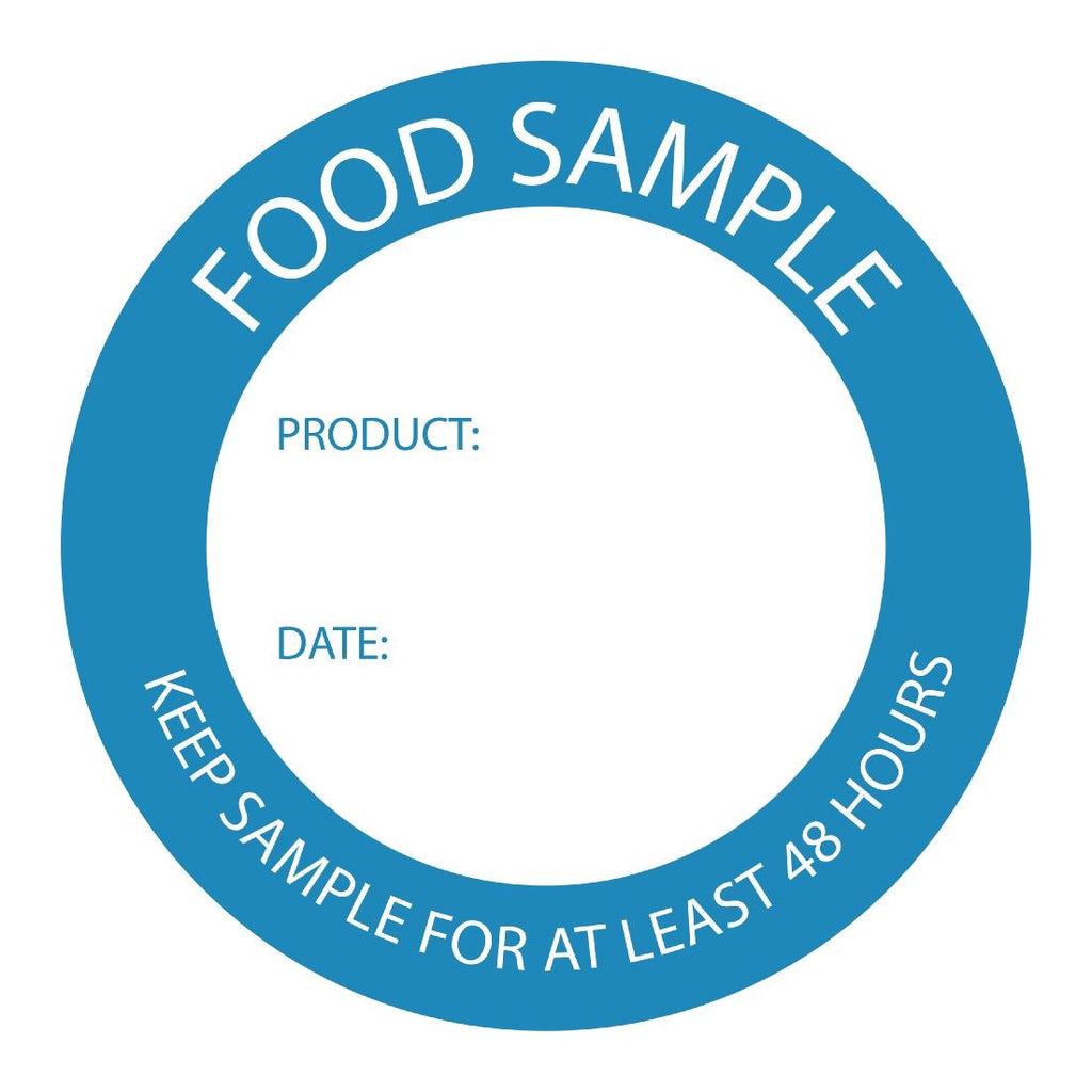 Food Sample Labels (Pack of 500) U915
