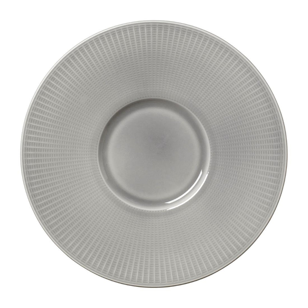 Steelite Willow Mist Gourmet Plates Small Well Grey 285mm (Pack of 6) VV1795