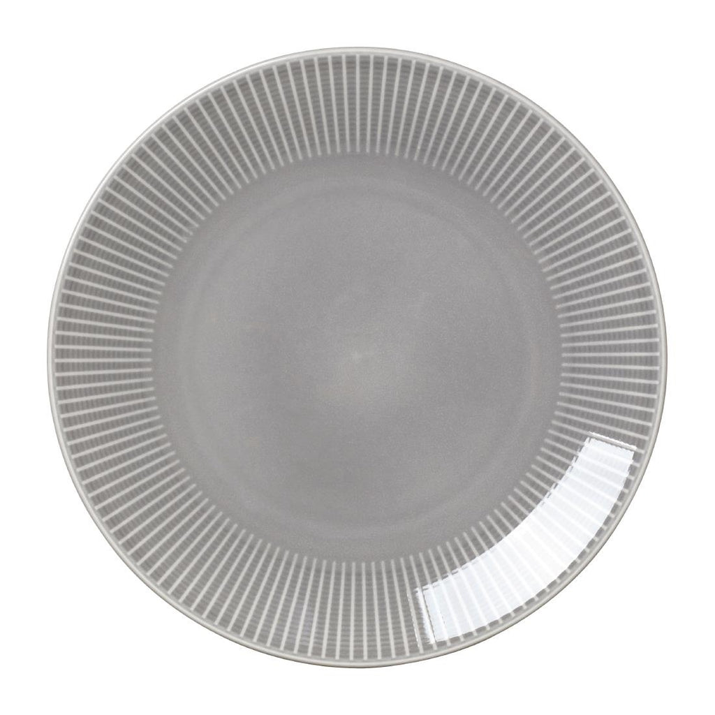 Steelite Willow Mist Gourmet Coupe Plates Grey 280mm (Pack of 6) VV1796