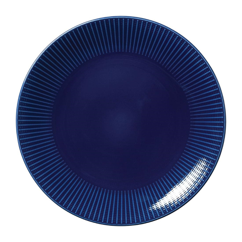 Steelite Willow Azure Gourmet Coupe Plates Blue 280mm (Pack of 6) VV1804