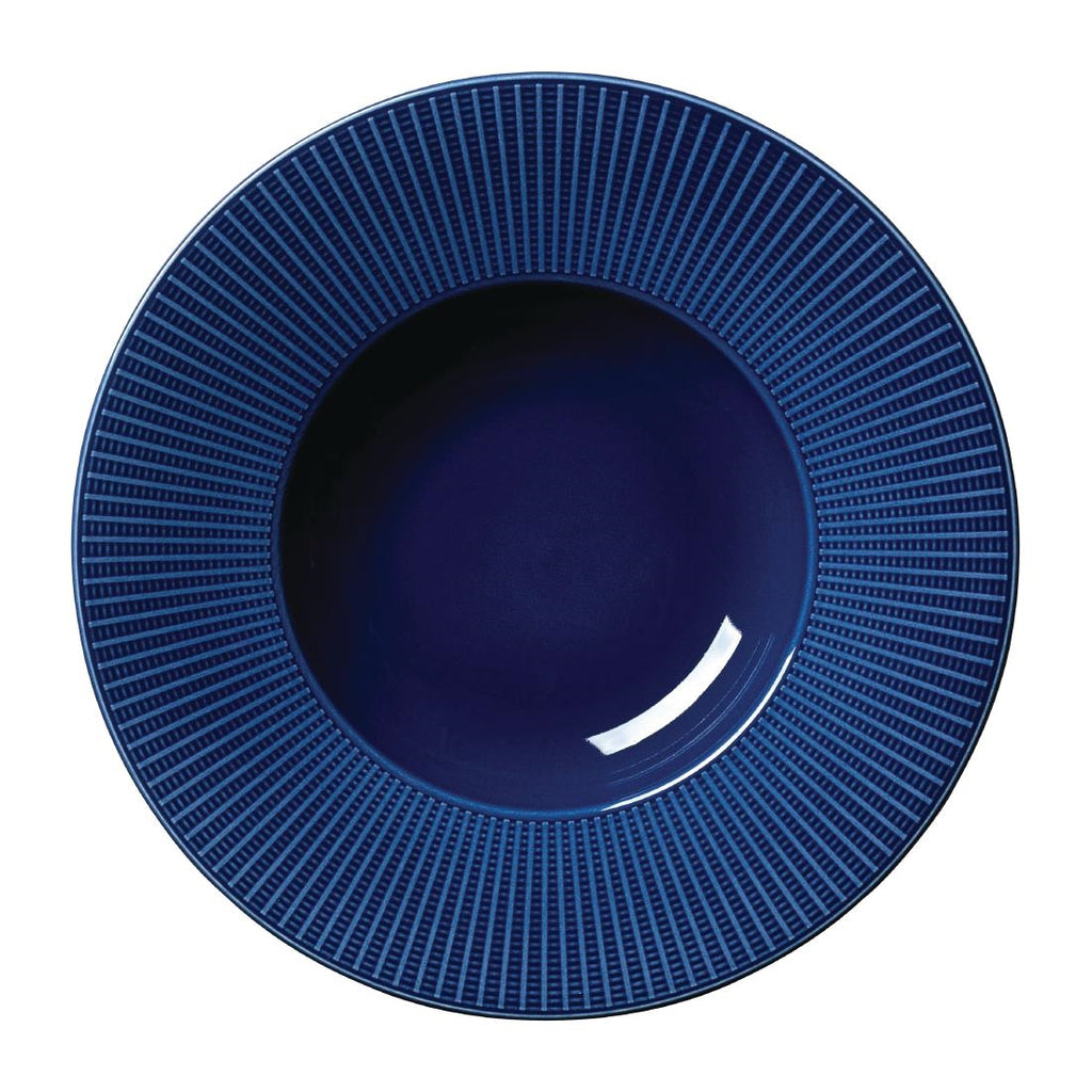 Steelite Willow Azure Gourmet Deep Rimmed Bowls Blue 285mm (Pack of 6) VV1807