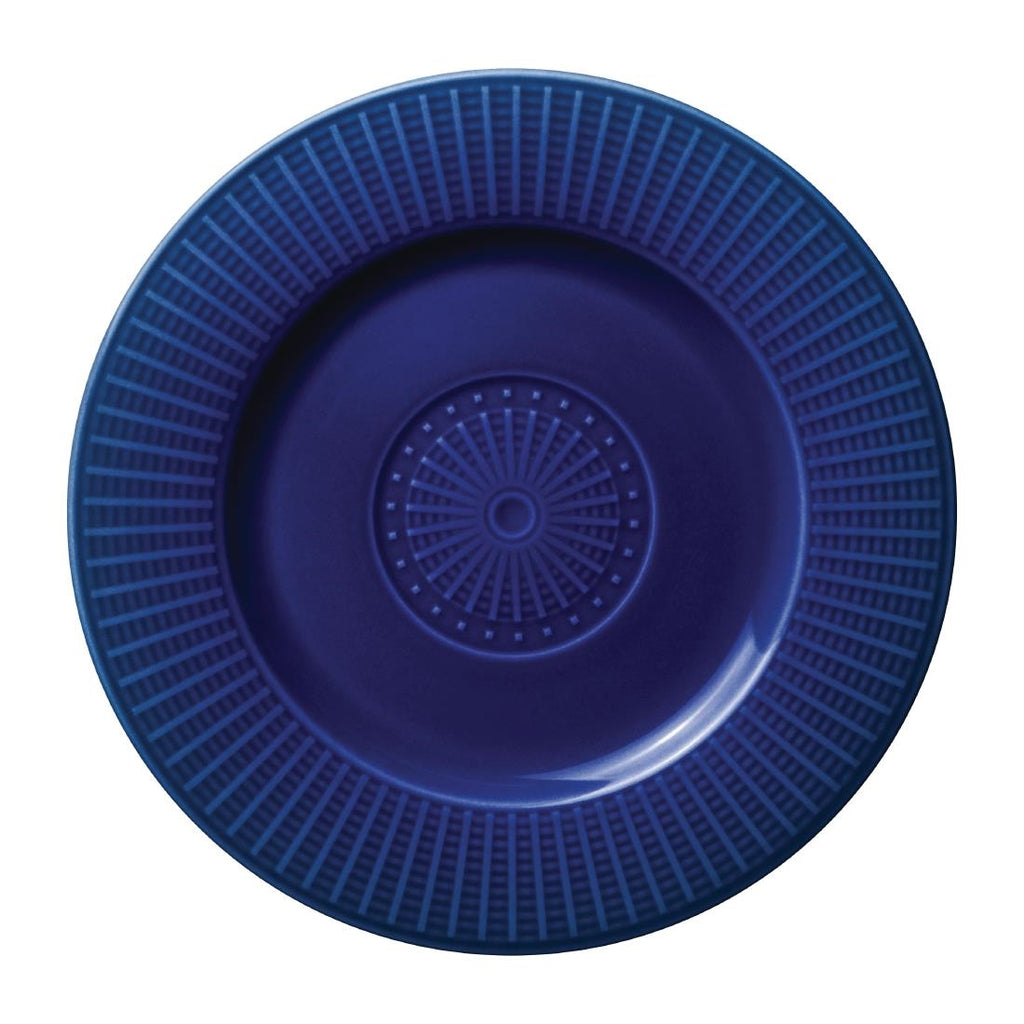 Steelite Willow Azure Accent Gourmet Plates Blue 185mm (Pack of 12) VV1808