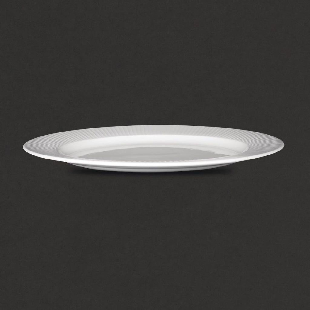 Steelite Willow Oval Plate. length 330mm. (Pack of 12) VV676