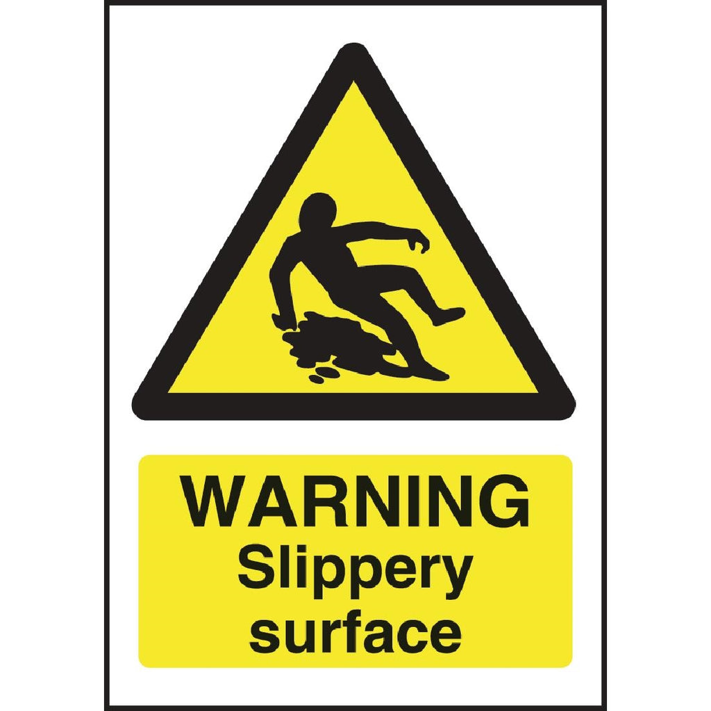 Warning Slippery Surface Sign W294
