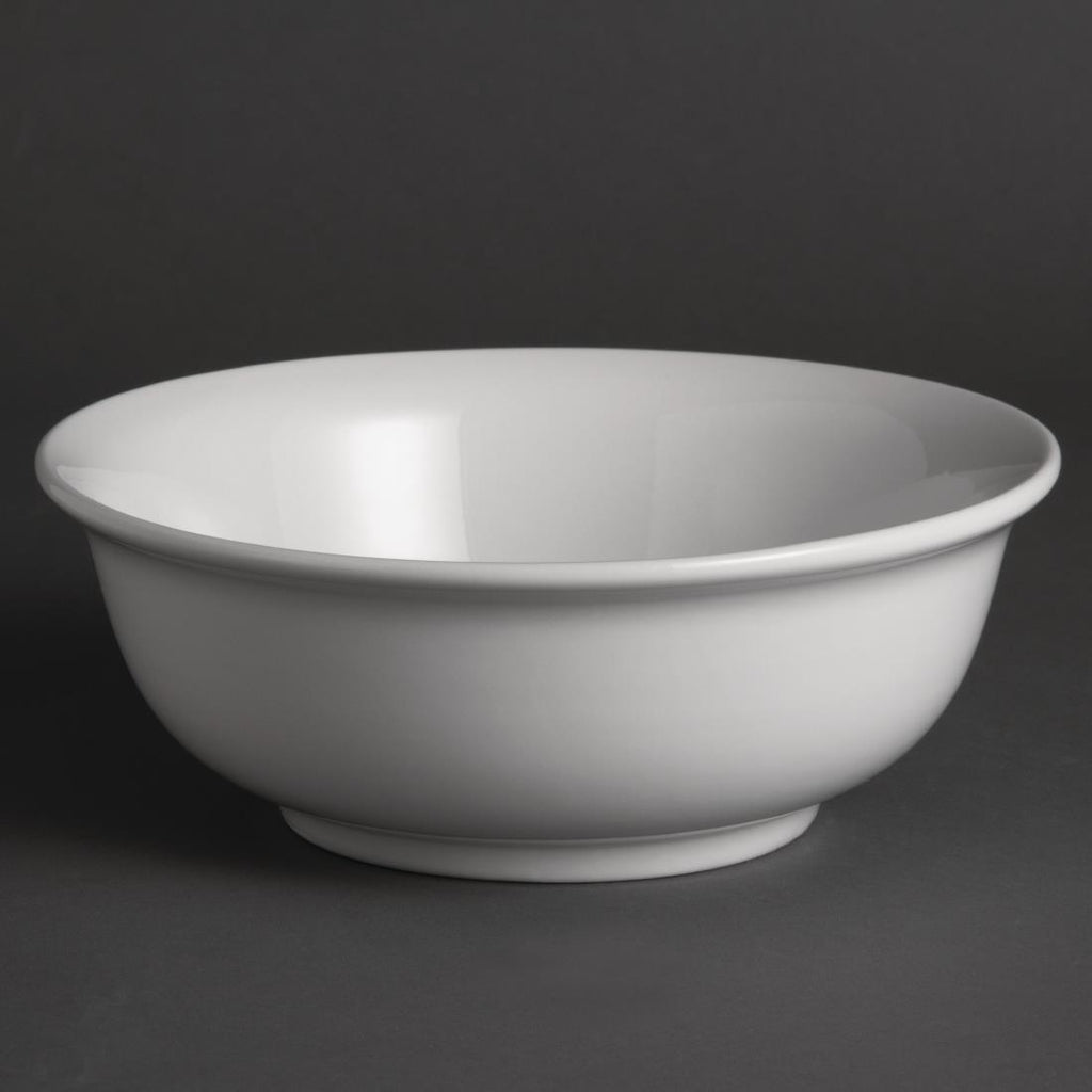 Olympia Whiteware Salad Bowls 200mm (Pack of 6) W428