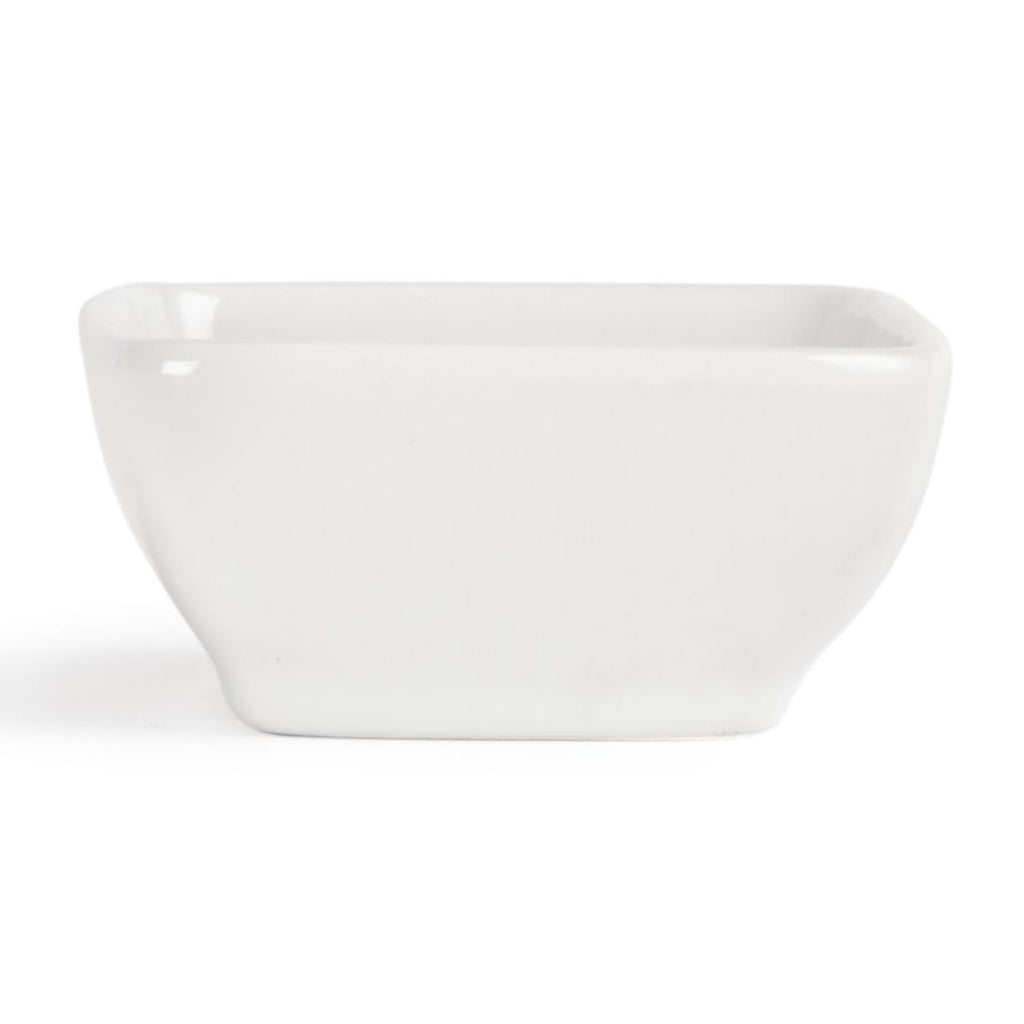 Olympia Miniature Rounded Square Dishes 60mm (Pack of 12) Y137