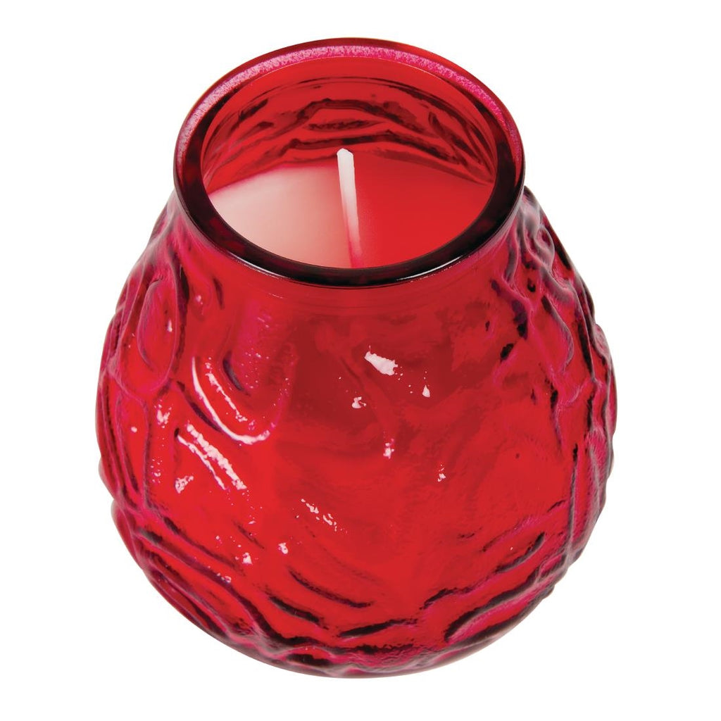 Red Lowboy Candle Bar Lights (Pack of 12) Y197