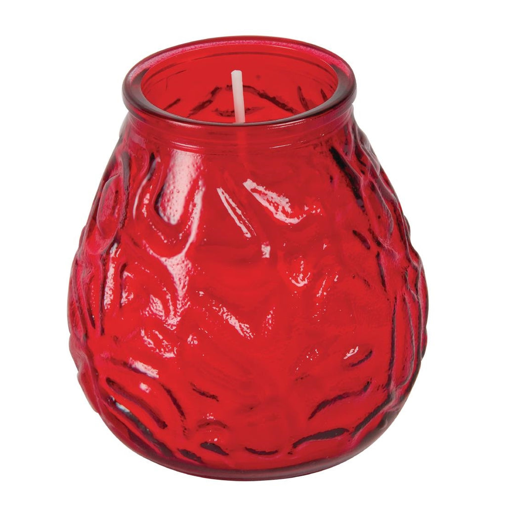 Red Lowboy Candle Bar Lights (Pack of 12) Y197