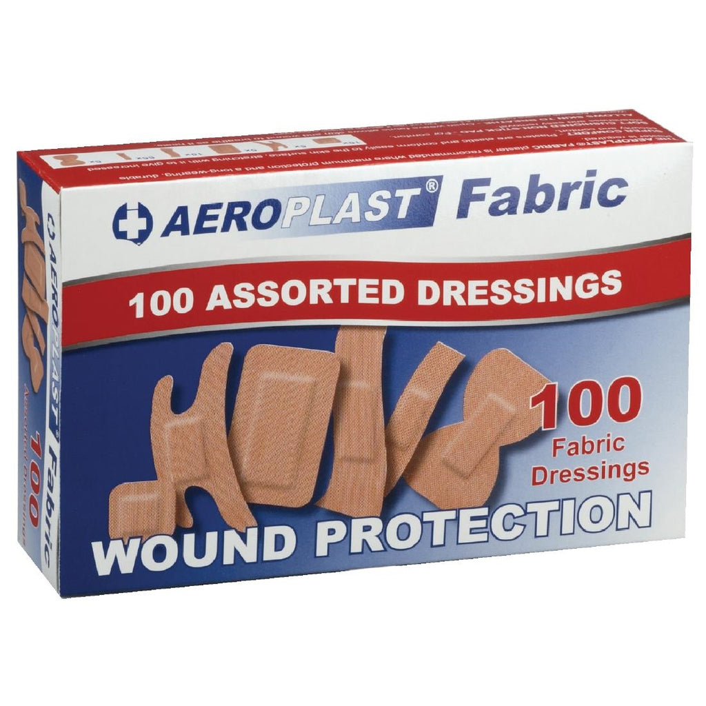 A-CARE LATEX FREE FABRIC ASSORTED PLASTERS 6 SIZES - BOX 100 Y680