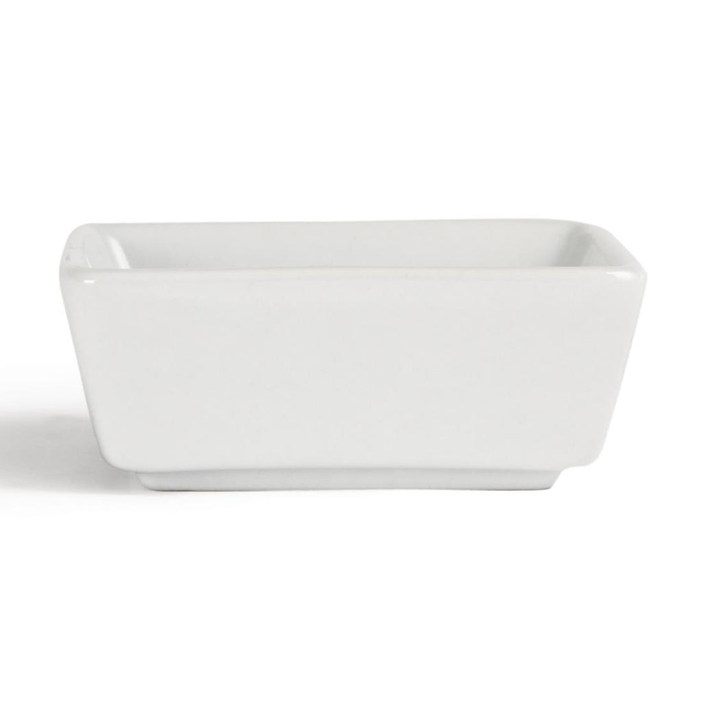 Olympia Mini Square Dishes 90ml 85mm (Pack of 12) Y729